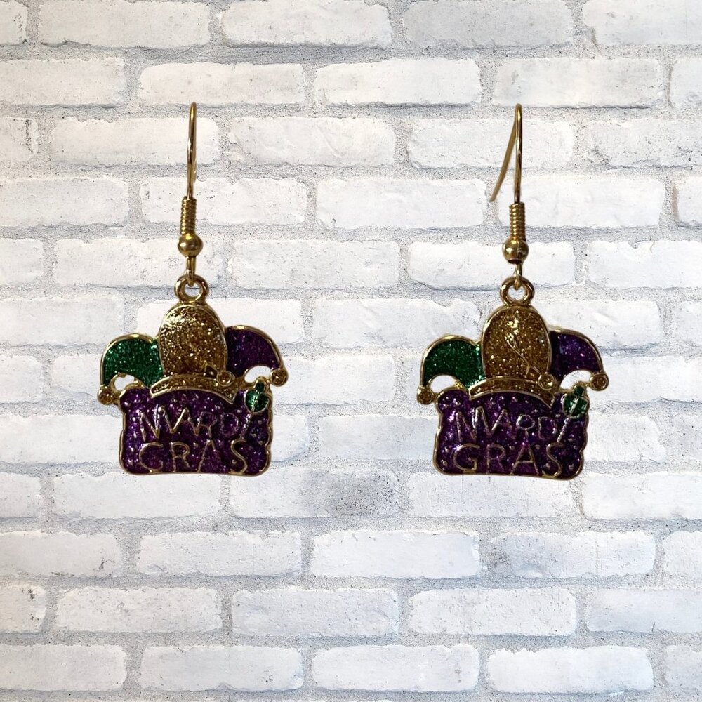Women's Festive Mardi Gras Earrings